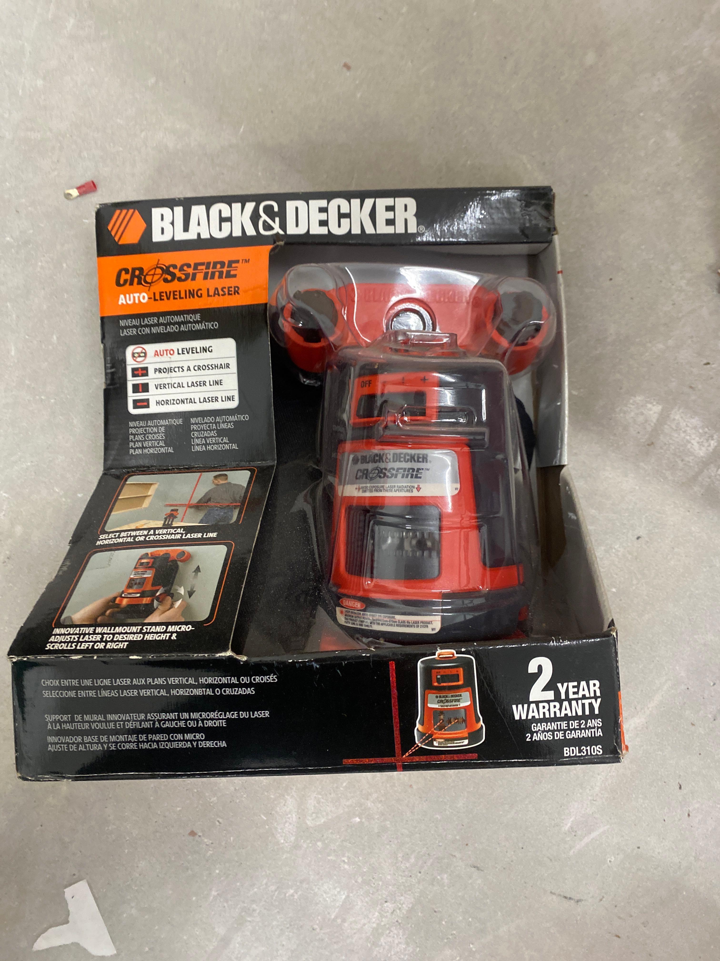 Black and decker crossfire auto leveling laser Proxibid