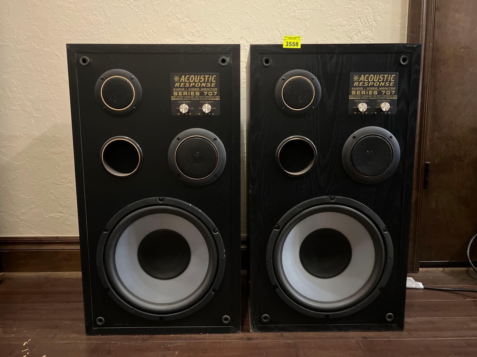 Acoustic Response Series 707 Speakers | Proxibid