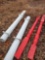 Plastic and wooden posts