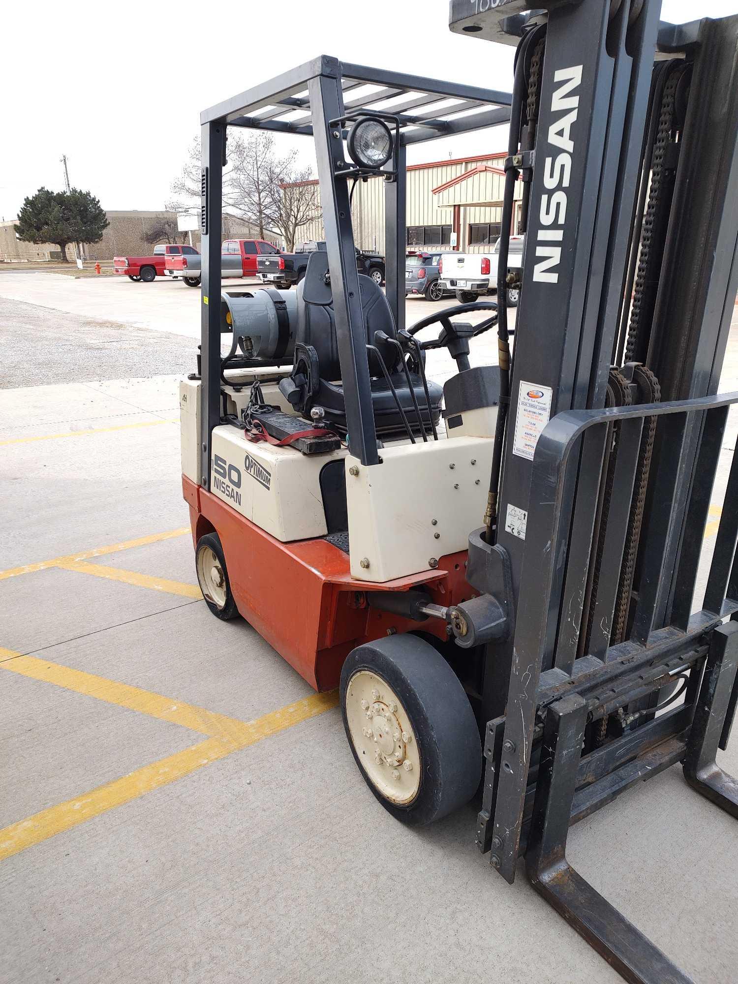 Nissan optimum 50 forklift propane | Proxibid