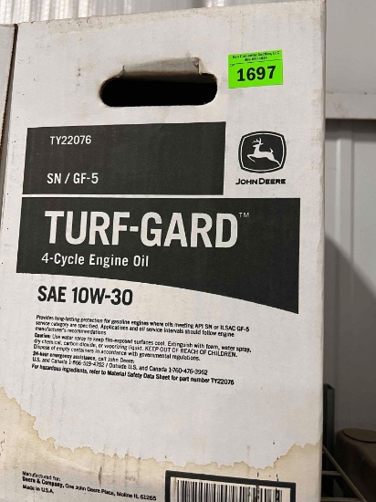 John Deere Turf Guard 10w-30 Motor oil 5 gallons NEW