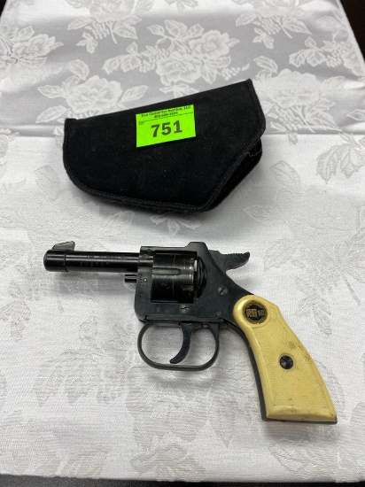Cal. 22 Short revolver comes with a Blackhawk size 8 holster 589797 FFL Background Required. Please