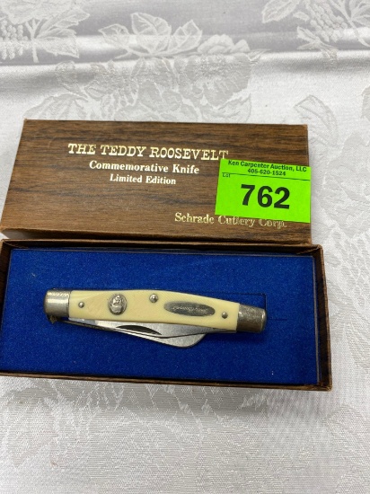 Teddy Roosevelt Commemorative Knife Limited addition Schrade Cutlery Corp