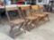 Vintage Snyder Wood Folding Chairs