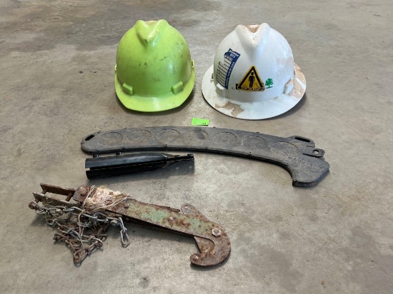 Hard Hats, Chainsaw Sheath & Barbed Wire Stretcher