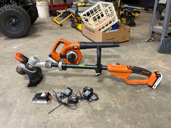 Black & Decker Cordless Weed Eater & Leaf Blower