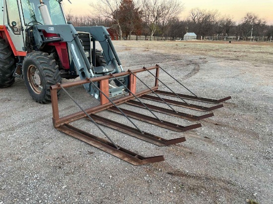 Hay Accumulator for 10 Square Bale implement for Tractor