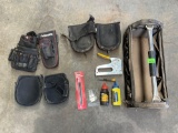 Knee Pads, Tool Caddy & Staple Gun