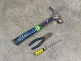 Hammer, Pliers & Screwdriver