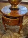 small oak side table