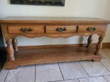 Oak Sofa or Entry Table