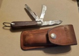 old original KLEIN TOOLS Chicago POCKET folding KNIFE with 3 Blades N - USA