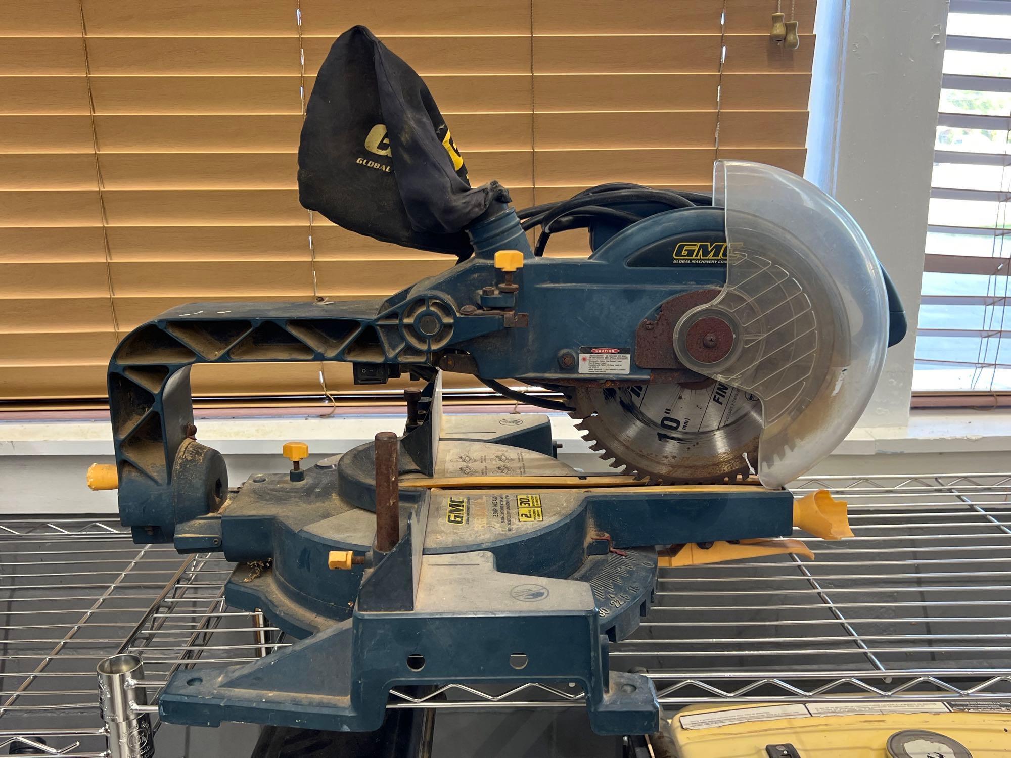 Gmc 10 sliding compound miter saw deals