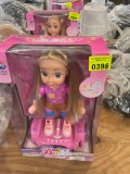 Lovely doll on hoverboards