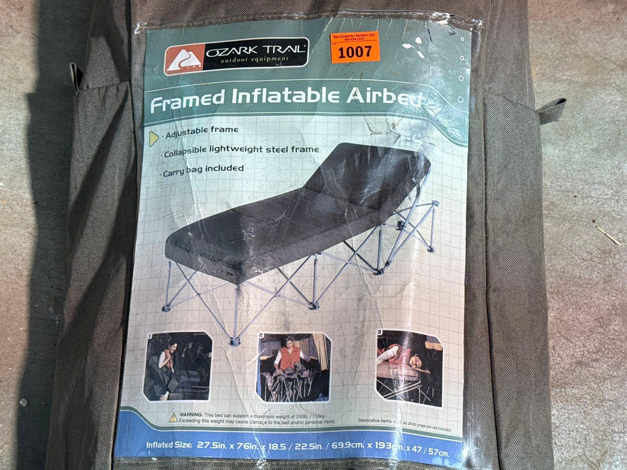 Ozark Trail Framed Inflatable Air Bed Proxibid