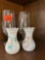 vintage vases and wine glasses
