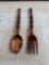 wooden spoon and fork