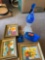 figurine and paintings