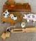 wooden coat, hanger and more
