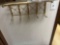 Metal shelf and mirror