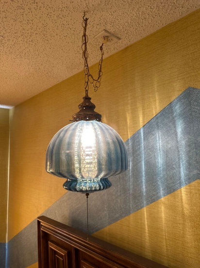 Blue hanging lamp
