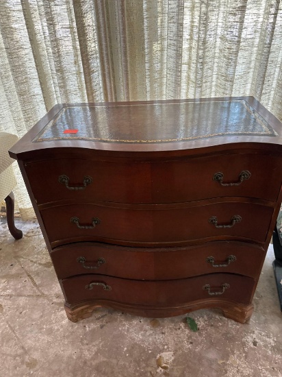 Leather Top Chest