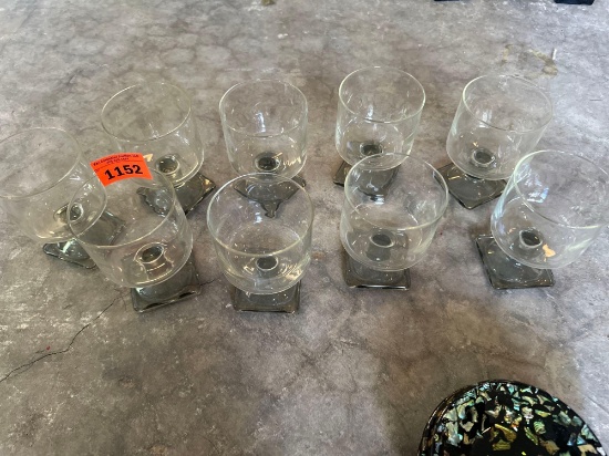 glasses and coasters