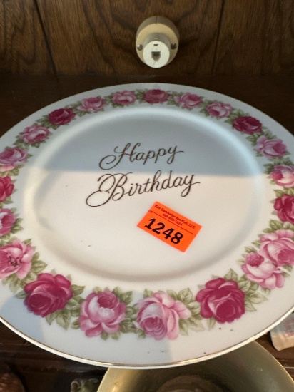 happy birthday plate