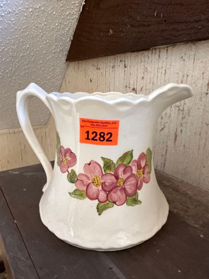 hand painted pitcher