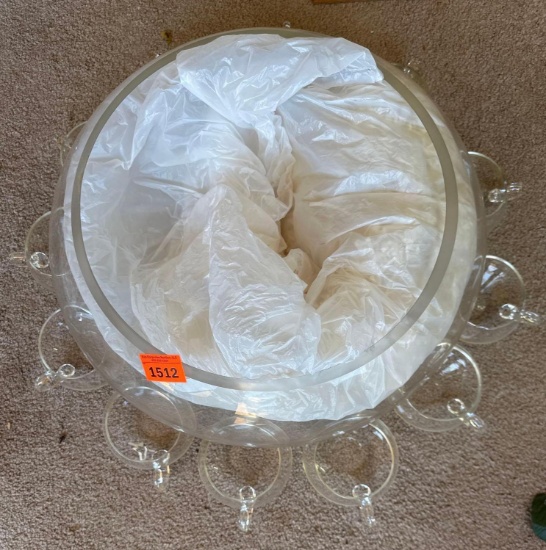 punch bowl and cups