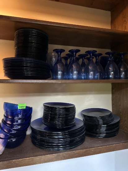 blue dishes