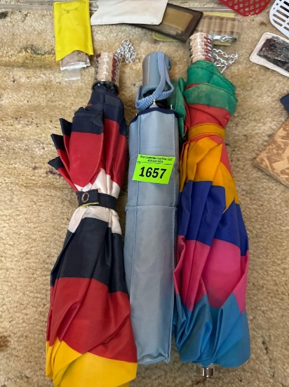 three umbrellas