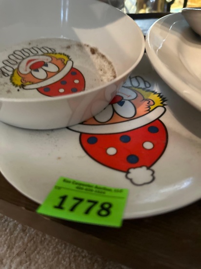 clown dishes and more