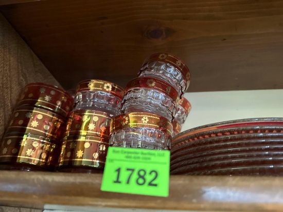 glasses and plates