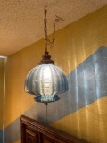 Blue hanging lamp