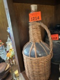 wicker bottle