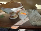 punchbowl and trays