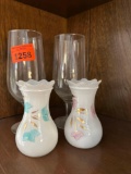 vintage vases and wine glasses