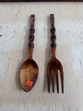 wooden spoon and fork