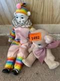 clown and bear