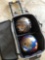 bowling balls and carrier
