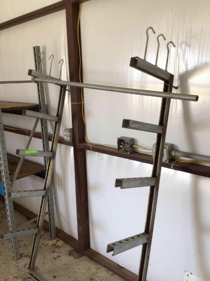 metal frame storage rack