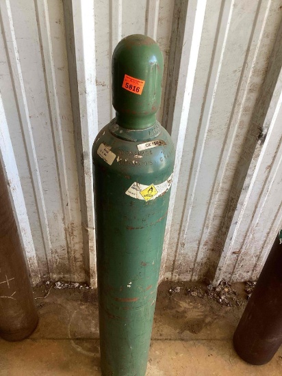 High pressure gas cylinder with cap
