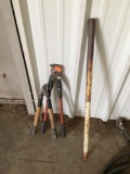 bolt cutters and pieces of steep pipe