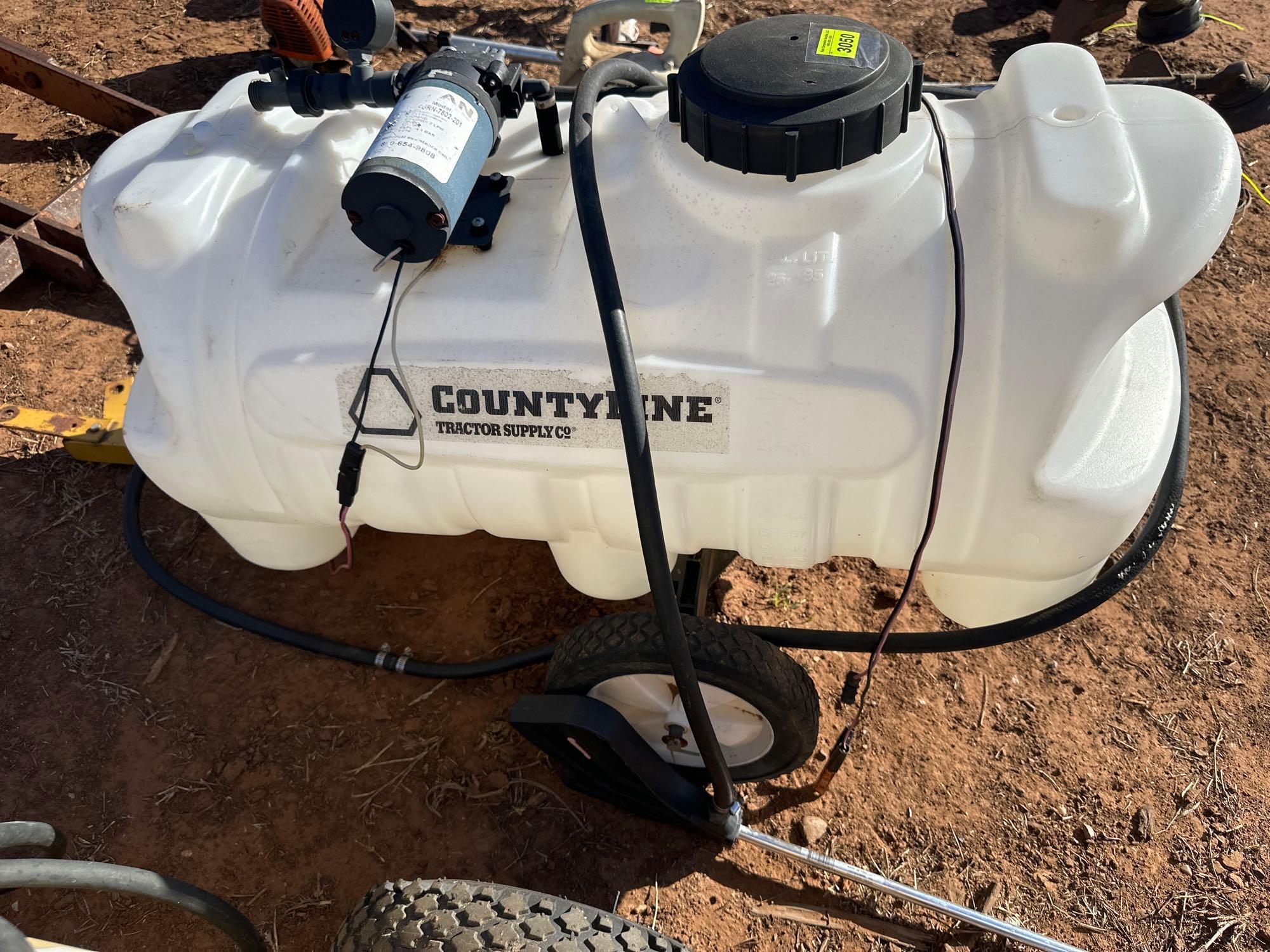 County Line 25 gallon Lawn mower Trailer Sprayer Proxibid
