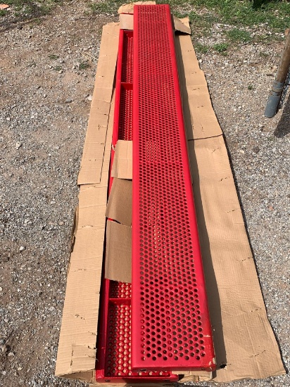 8 ft Metal Perforated Bench