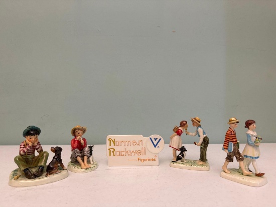 Vintage Norman Rockwell W. Goebel Figurines