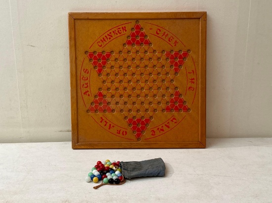Vintage Chinese Checkers Game