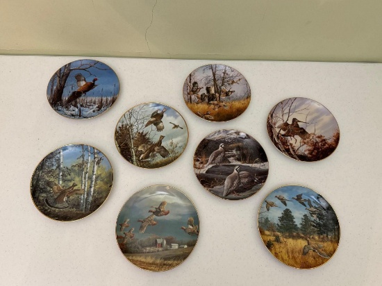 Danbury Mint The Game Birds Porcelain Plate Collection