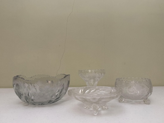 Crystal Cut Glass Bowls
